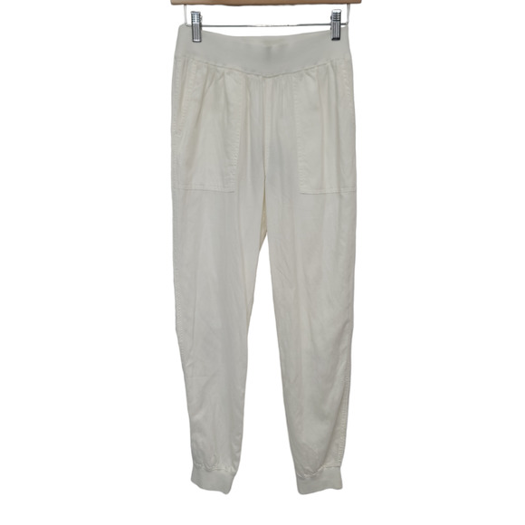 NWT Faherty Women's Arlie Day Linen Blend Pant in White Size Small - Picture 2 of 11